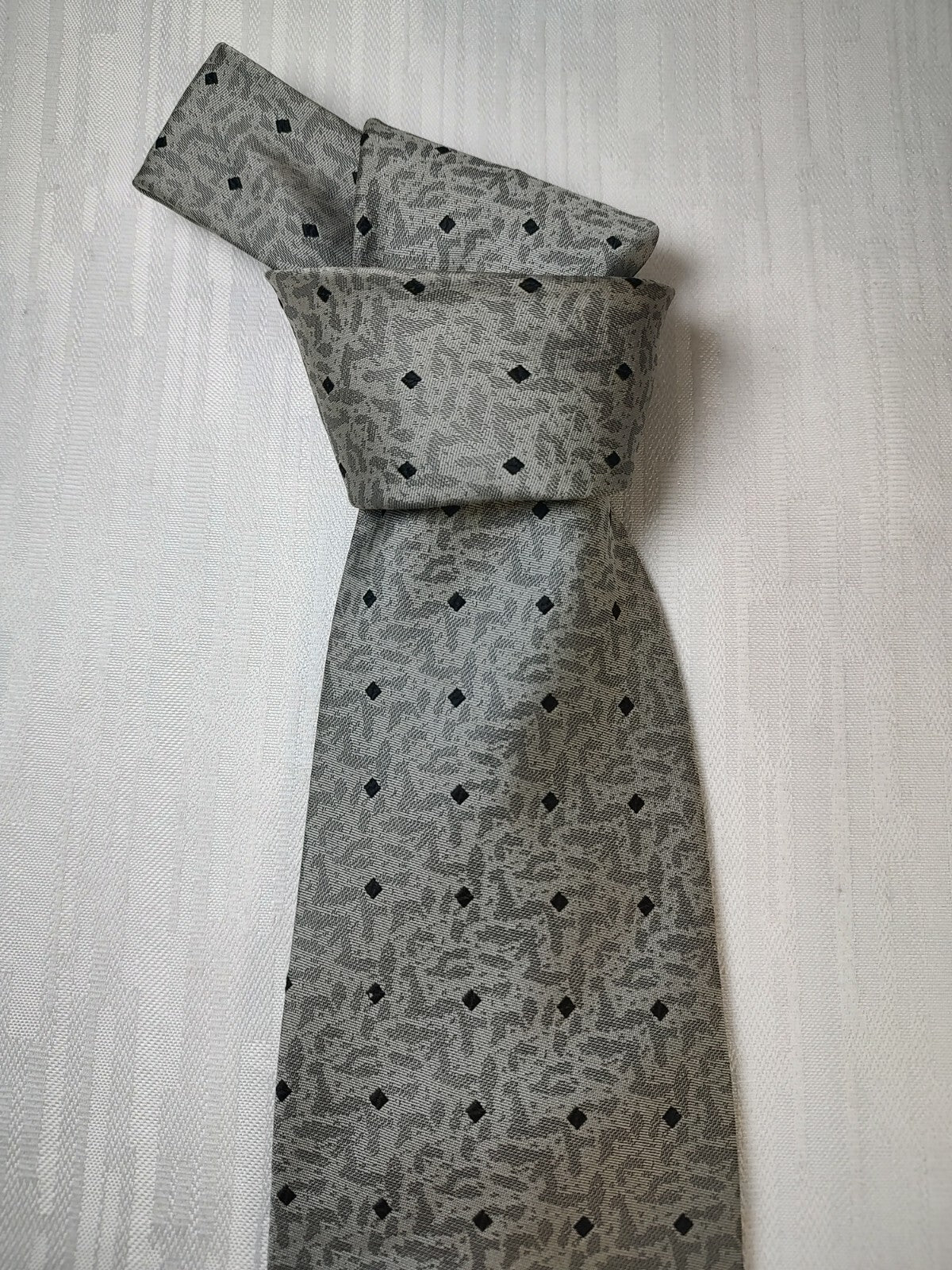ANDREA CONTE NAPOLI  SILK TIE SETA CRAVATTA NECKTIE MADE IN ITALY SELF TIPPED