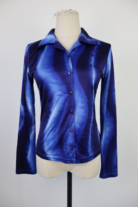 CAMICIA MORBIDA DONNA M WOMAN SHIRT FAIRSTYLE FUNKY VIRTUAL VINTAGE Y2K 2000'S