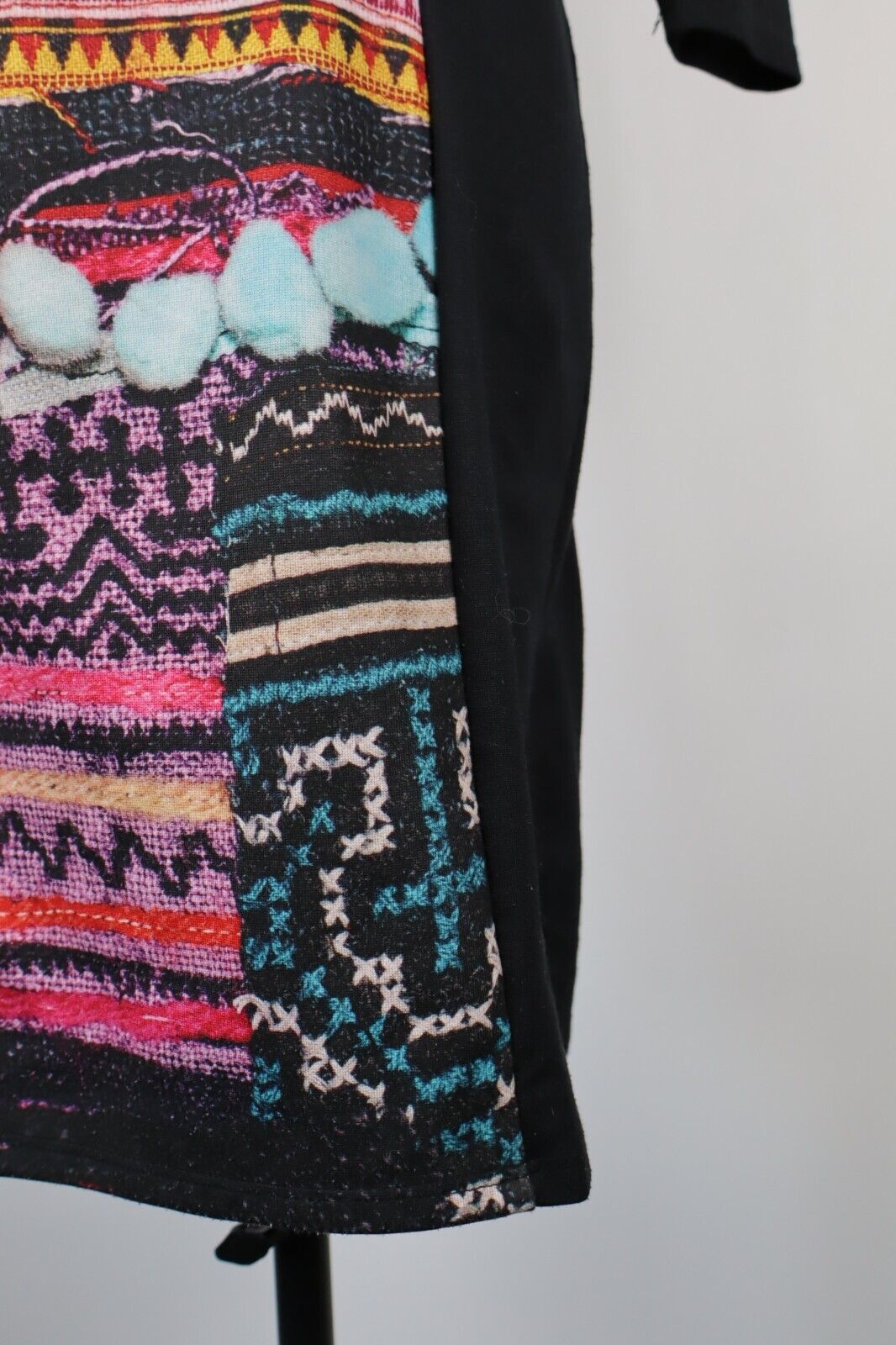 DESIGUAL VESTITO DONNA TG. M WOMAN CASUAL VINTAGE DRESS ABITO