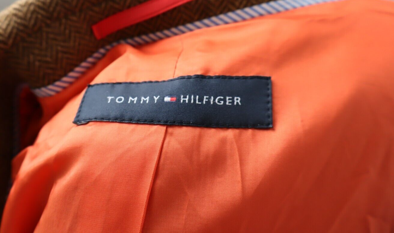 TOMMY HILFIGER BLAZER GIACCA LANA UOMO Tg 54  MAN JACKET VINTAGE CASUAL WOOL