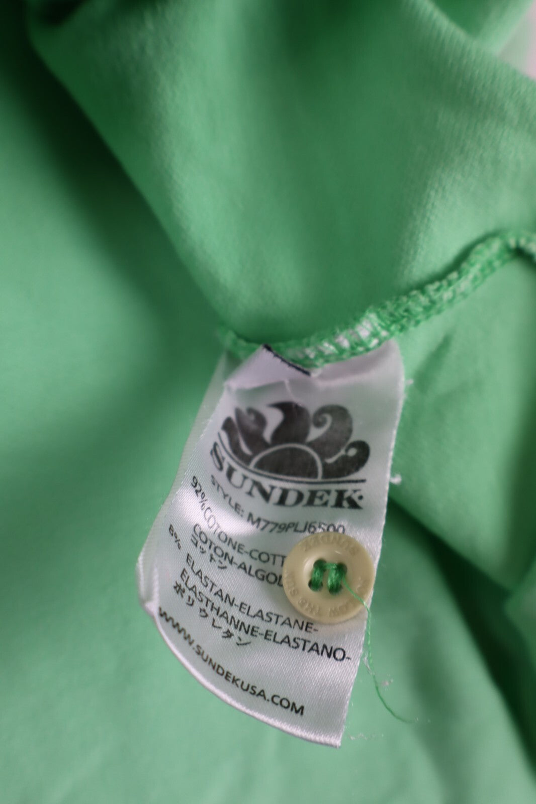 SUNDEK MAGLIA POLO UOMO COTONE TG. M MAN COTTON SHIRT CASUAL VINTAGE VERDE