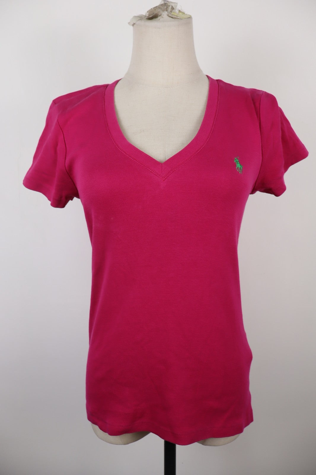 RALPH LAUREN SPORT MAGLIA COTONE DONNA TG. M WOMAN CASUAL VINTAGE T-SHIRT COTTON