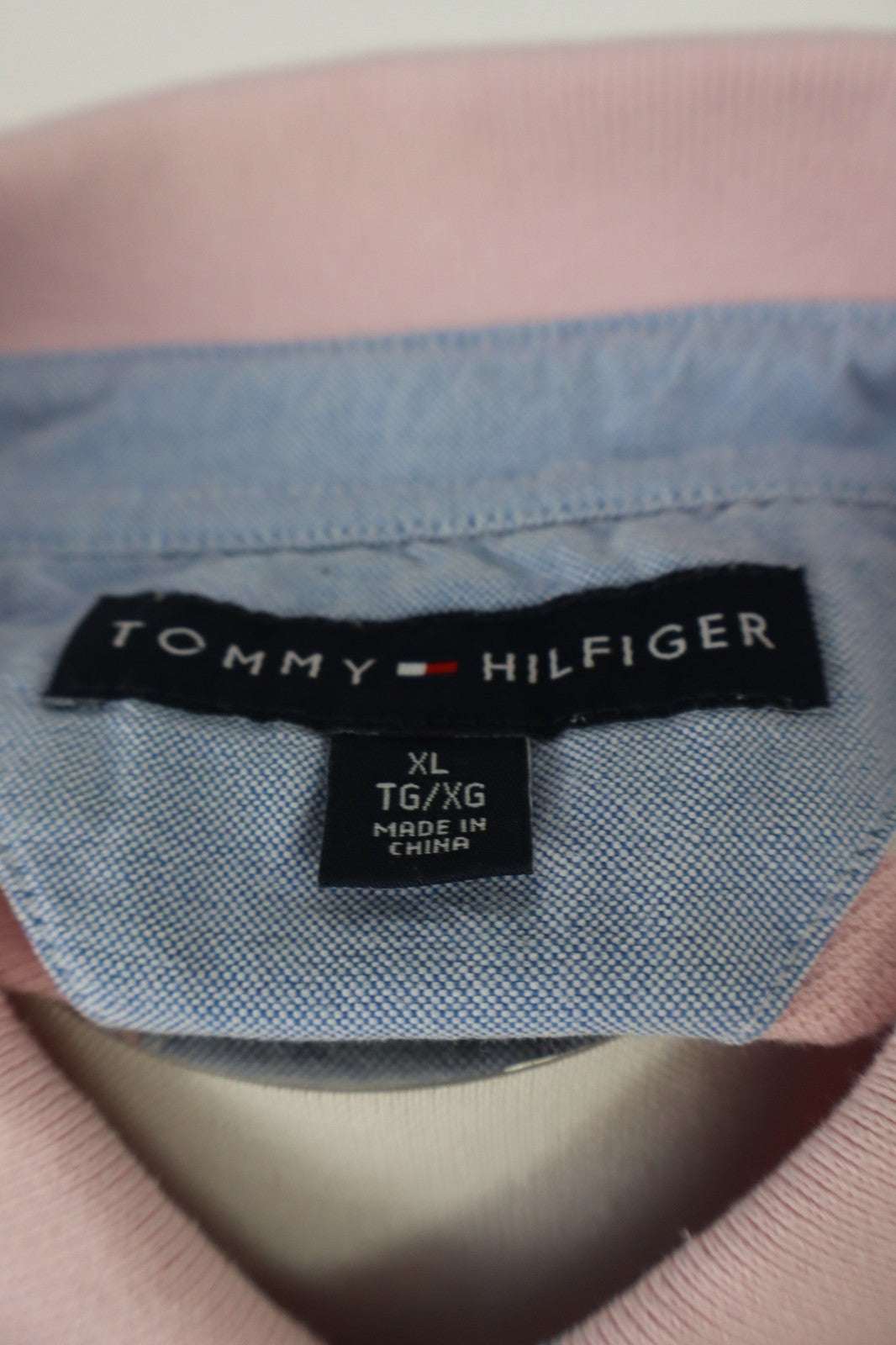 TOMMY HILFIGER POLO MAGLIA UOMO TG XL MAN T-SHIRT CASUAL VINTAGE COTONE