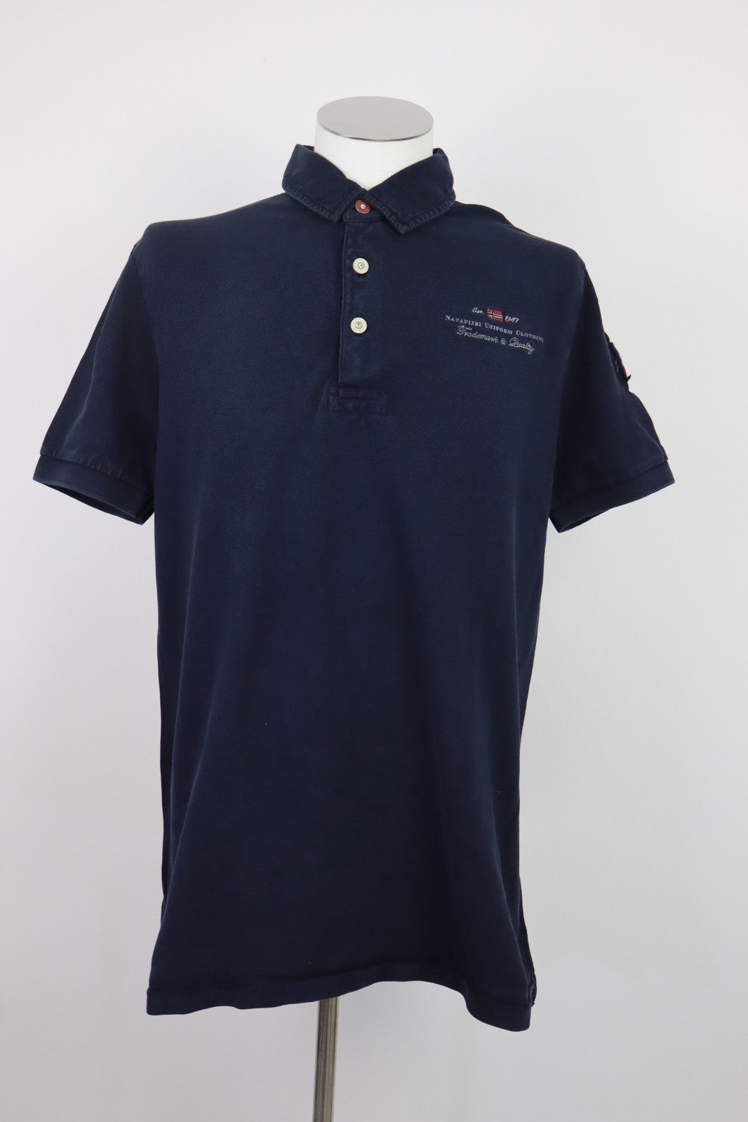 NAPAPIJRI MAGLIA POLO UOMO TG. XL MAN T-SHIRT CASUAL VINTAGE COTONE COTTON