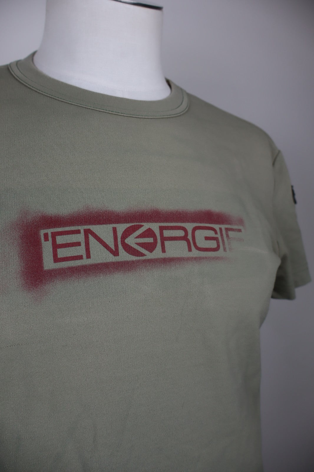 ENERGIE JEANS X-PERIENCE MAGLIA UOMO TG. M MAN T-SHIRT CASUAL VINTAGE LOGO VERDE