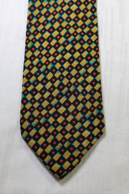 GIANFRANCO FERRE' 100% SETA SILK TIE CRAVATTA NECKTIE ITALY VINTAGE CLASSIC UOMO
