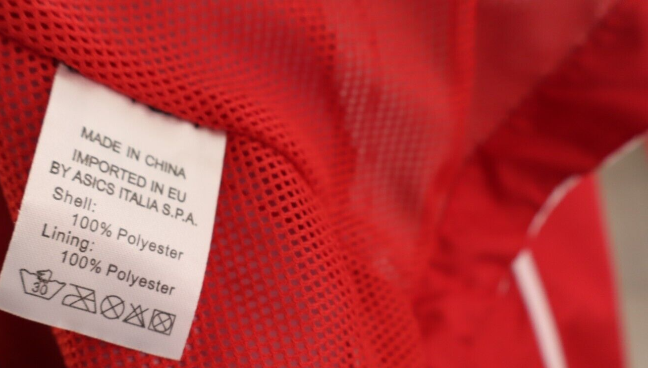 ASICS GIACCA SPORTIVA UOMO Tg. XS MAN VINTAGE CASUAL SPORT JACKET