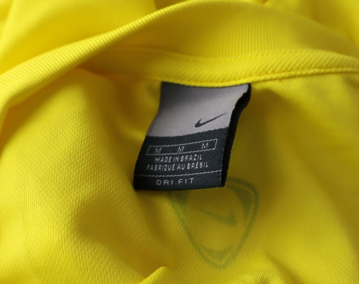 NIKE BRASILE MAGLIA CALCIO UOMO Tg M SOCCER JERSEY TRIKOT T-SHIRT SPORT