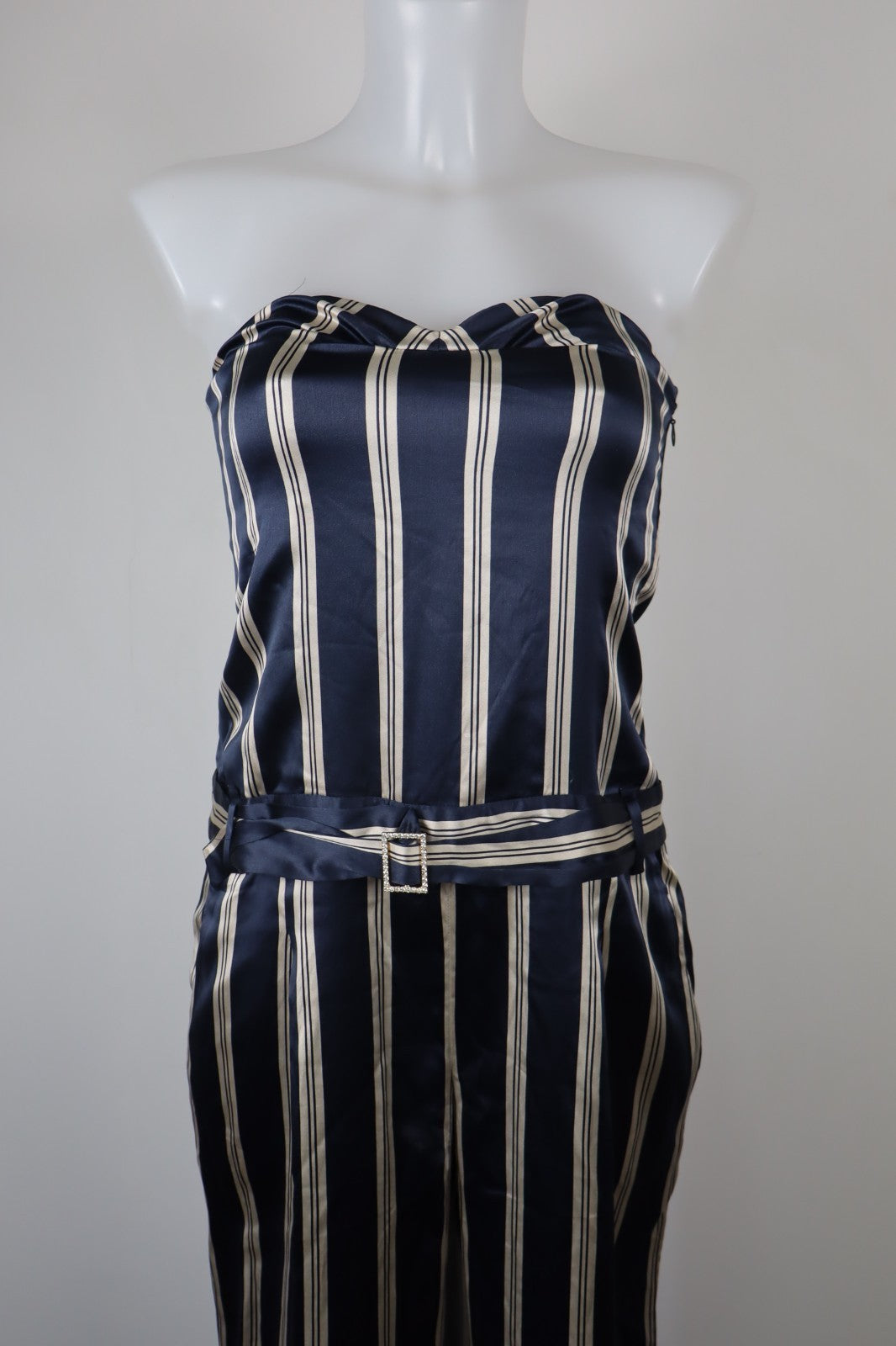 LIU JO COMPLETO DONNA PANTALONE Tg. 42 SALOPETTE ONE PIECE VINTAGE CINTURA SETA