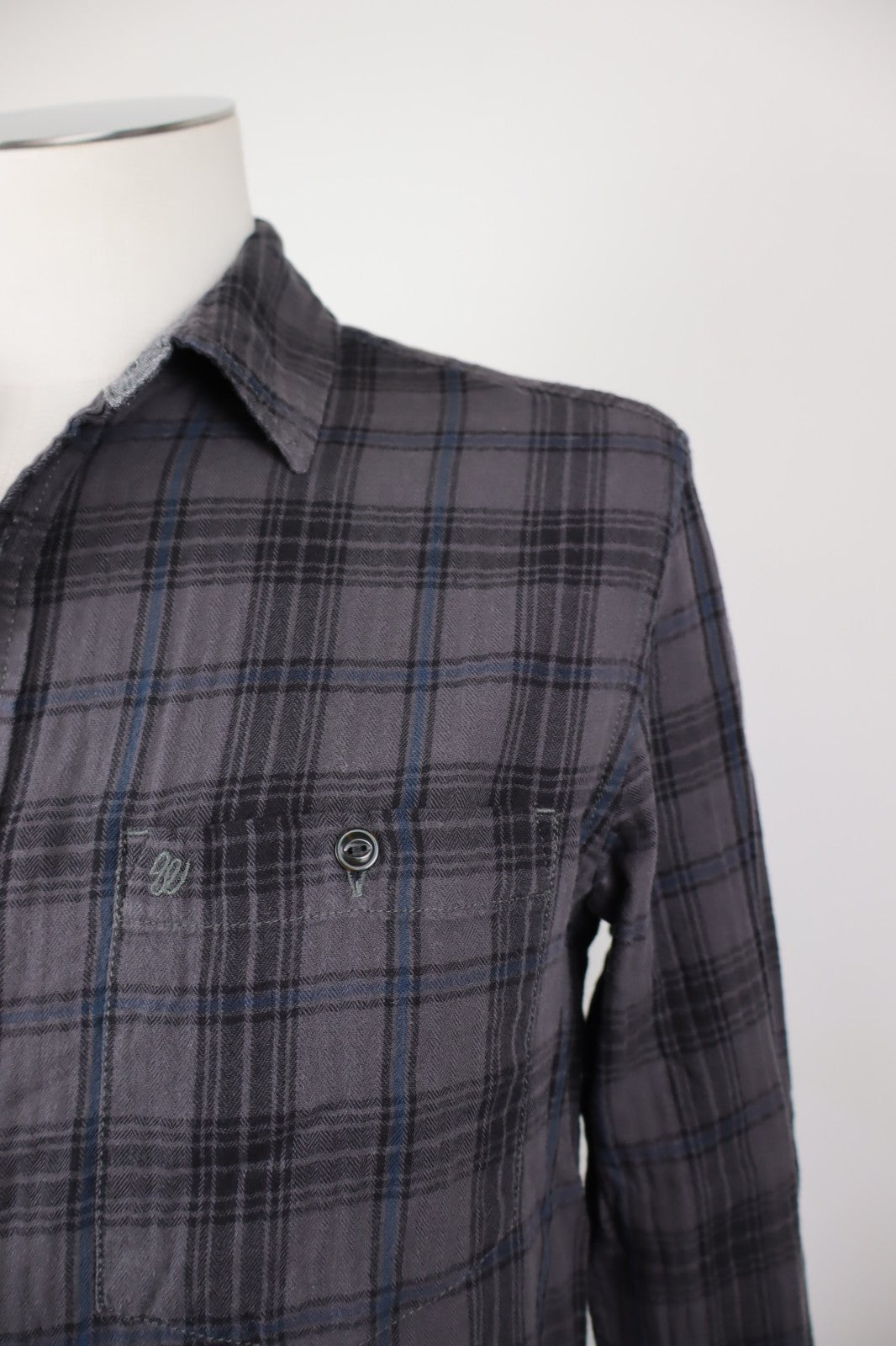 WRANGLER CAMICIA UOMO TG. L MAN CASUAL VINTAGE SHIRT COTONE MANICA LUNGA LOGO