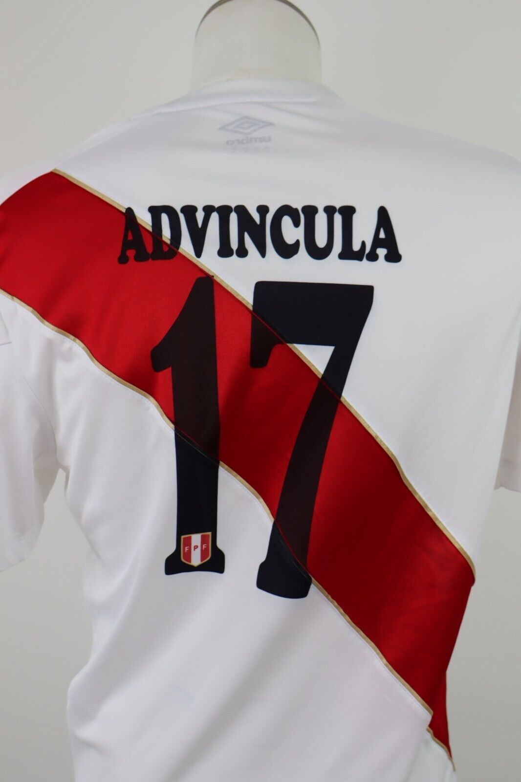 UMBRO PERU' ADVINCULA N 17 MAGLIA CALCIO TRIKOT UOMO Tg L SOCCER JERSEY VINTAGE