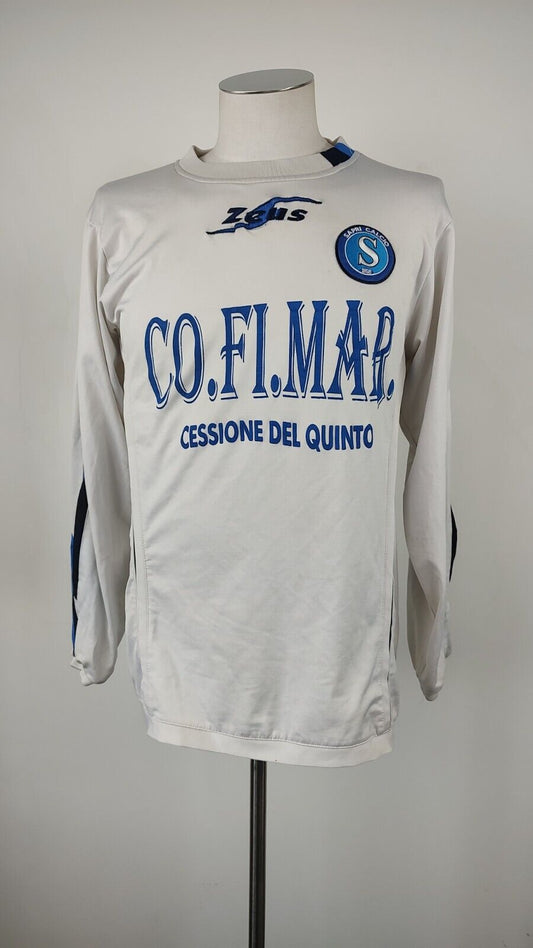 ZEUS SAPRI N. 6 MAGLIA CALCIO UOMO Tg L TRIKOT JERSEY SOCCER VINTAGE SPORT