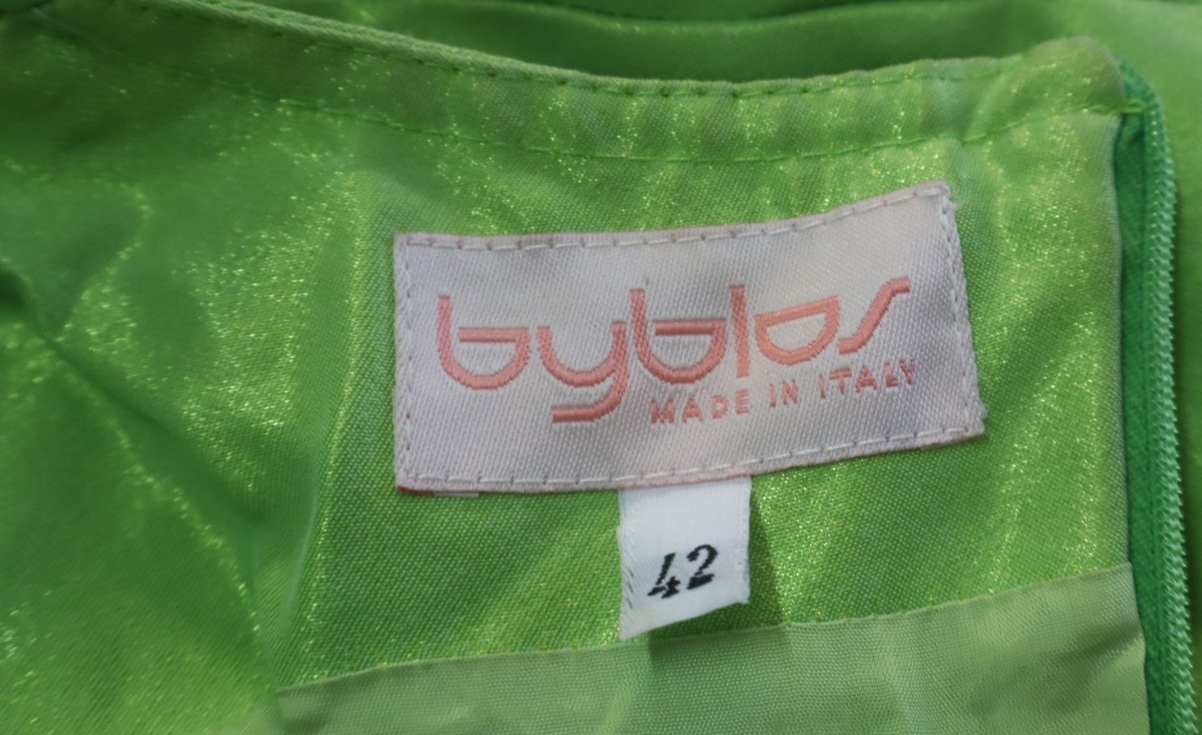 BYBLOS VESTITO SMANICATO DONNA TG. 42 WOMAN CASUAL VINTAGE DRESS ABITO CERNIERA