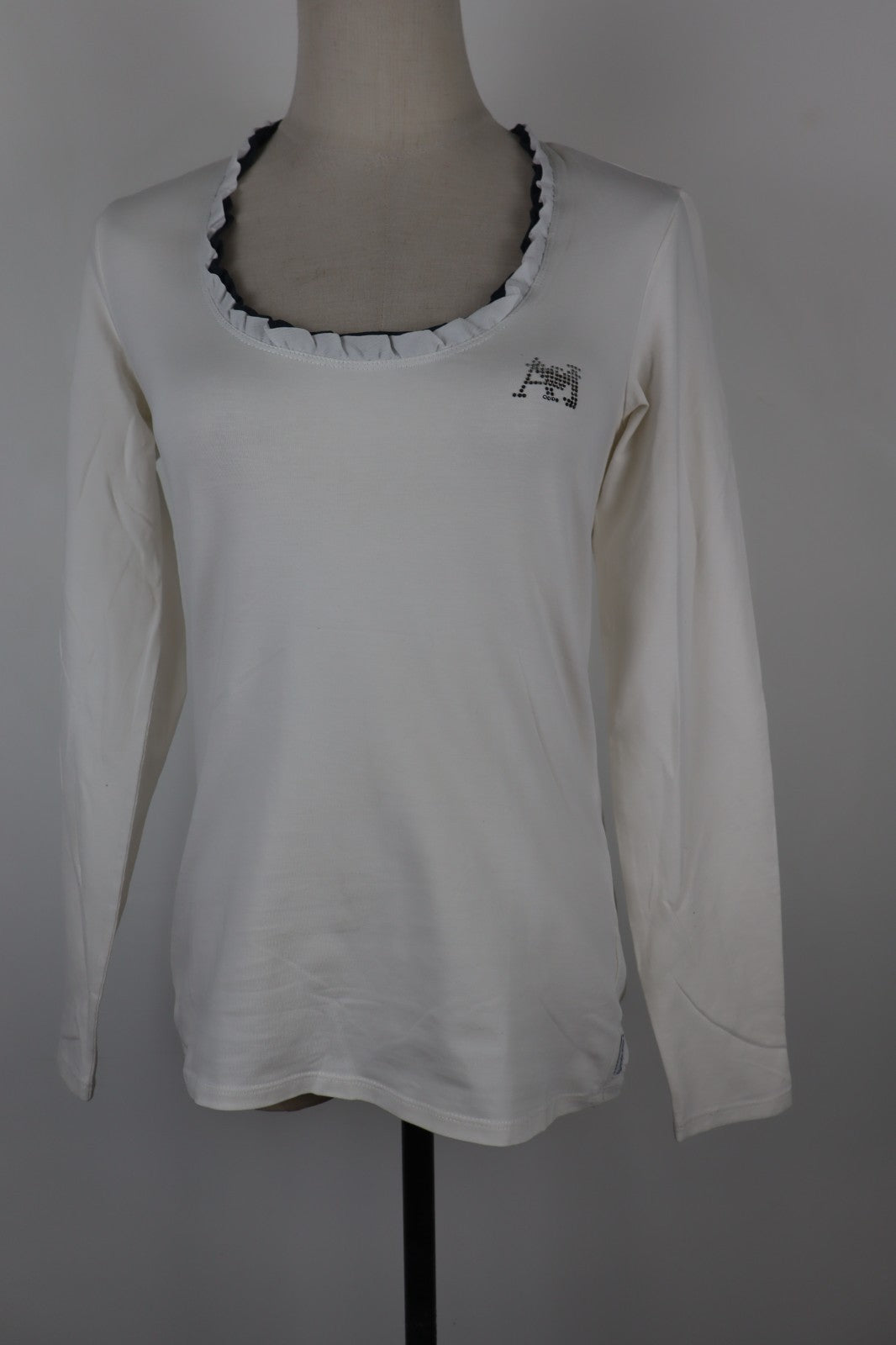 AJ ARMANI JEANS MAGLIA MANICA LUNGA DONNA TG 42 WOMAN CASUAL VINTAGE TOP T-SHIRT