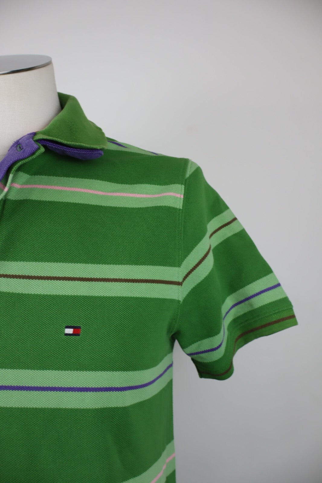 TOMMY HILFIGER POLO MAGLIA UOMO TG M SLIM MAN T-SHIRT CASUAL VINTAGE COTONE