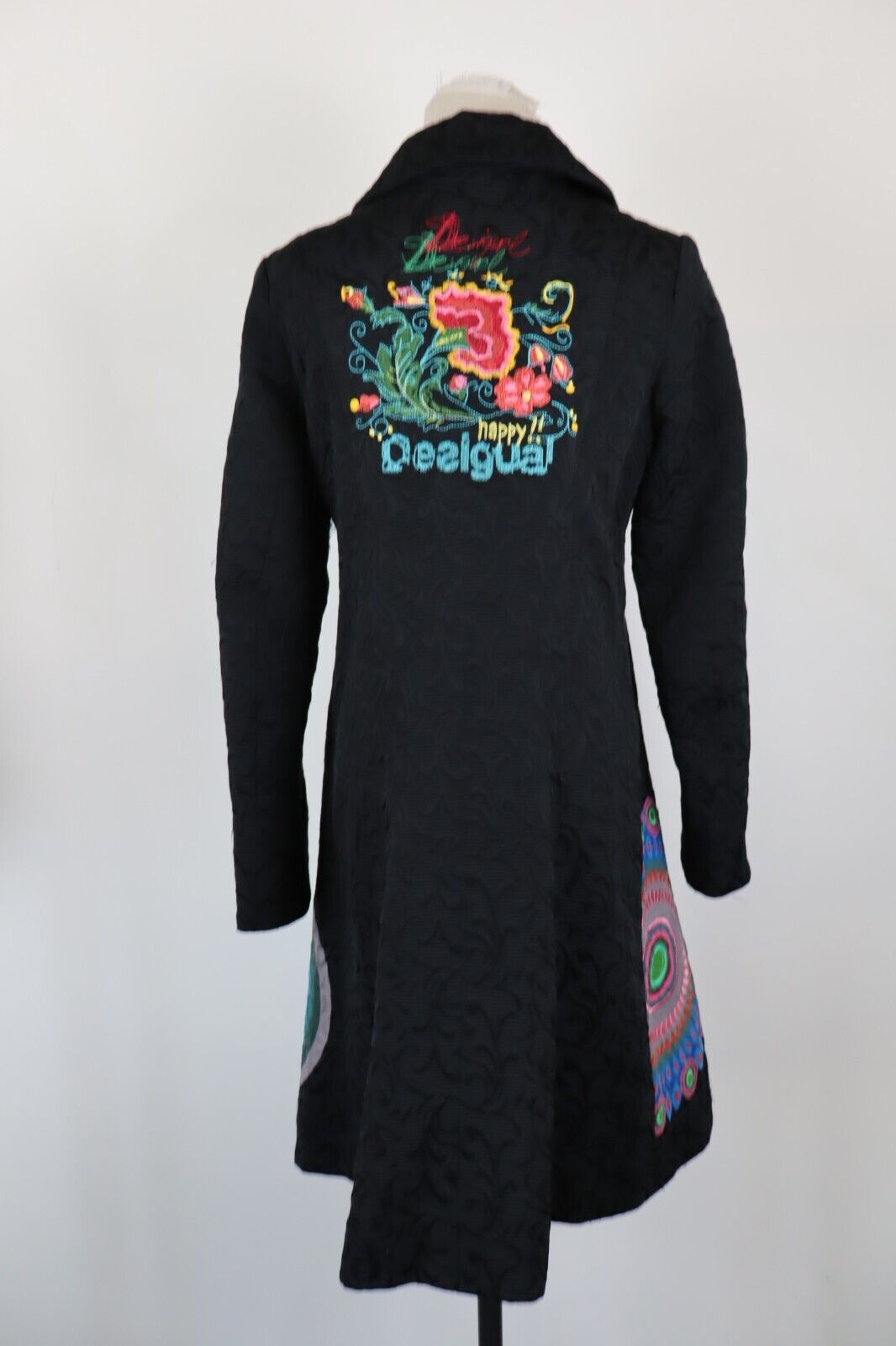 DESIGUAL CAPPOTTO DONNA COAT Tg 40 WOMEN VINTAGE CASUAL JACKET
