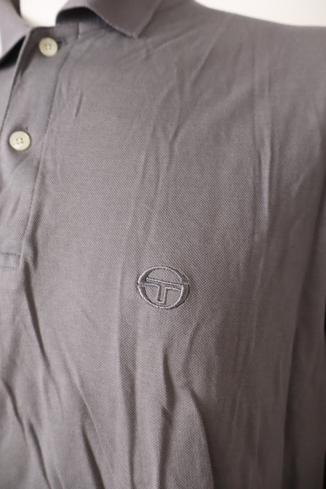 SERGIO TACCHINI POLO MAGLIA UOMO TG L MAN CASUAL VINTAGE T-SHIRT COTONE LOGO