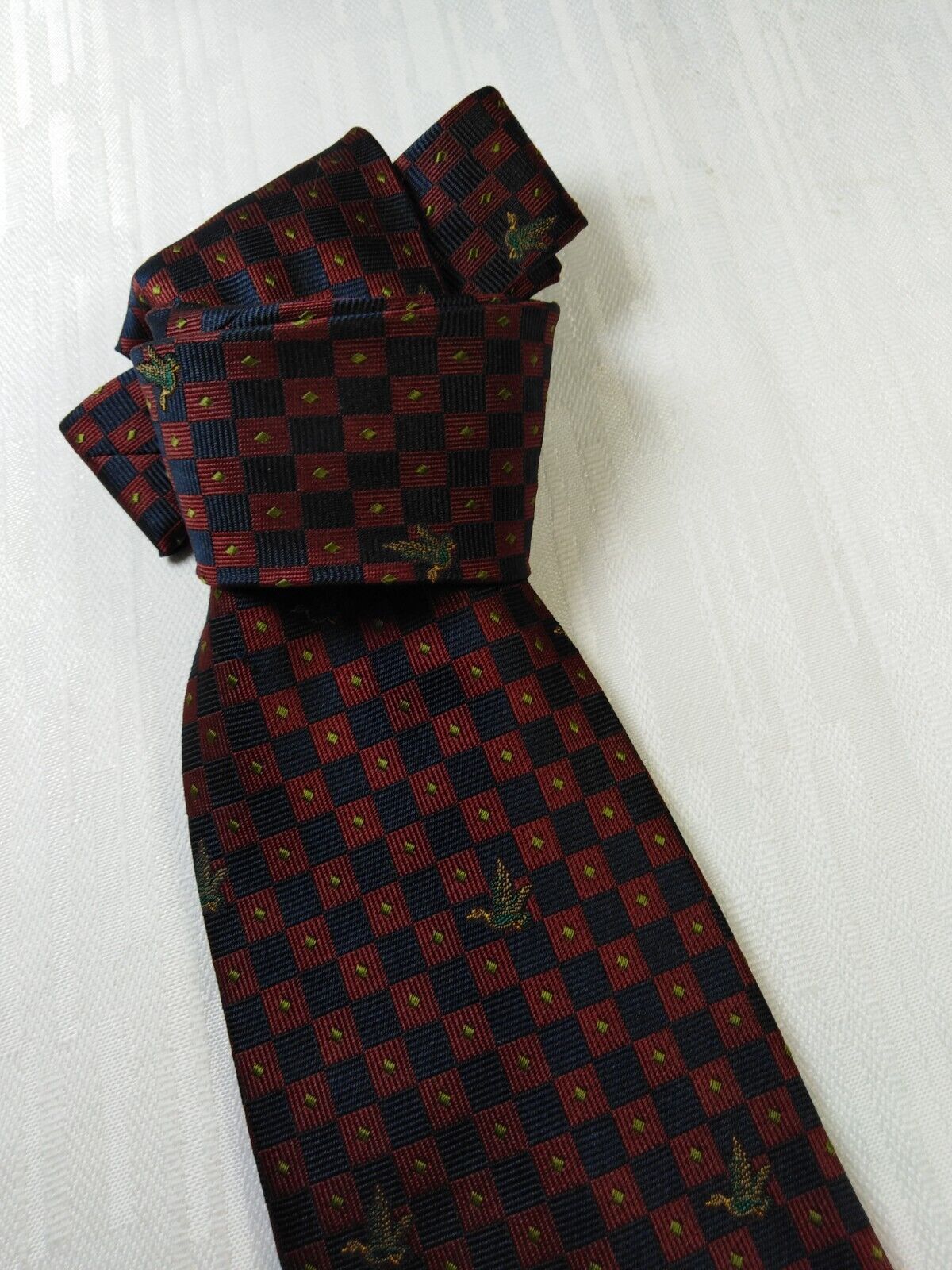 BROOKSFIELD 100% SETA SILK TIE CRAVATTA NECKTIE MADE ITALY VINTAGE CLASSIC