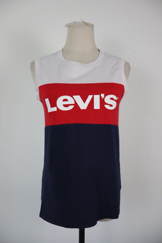 LEVI'S MAGLIA DONNA TG. XS  WOMAN CASUAL VINTAGE T-SHIRT TOP COTONE