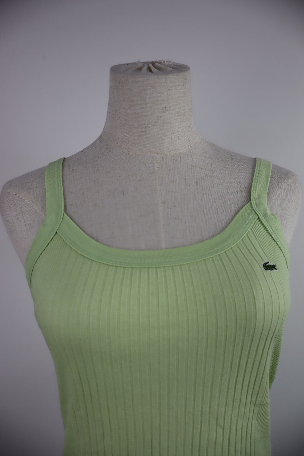LACOSTE CANOTTA TOP COTONE MAGLIA DONNA 36 WOMAN CASUAL VINTAGE T-SHIRT COTTON