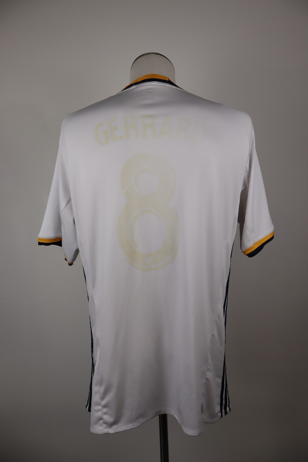 ADIDAS L.A. GALAXY MAGLIA CALCIO UOMO Tg XL SOCCER T-SHIRT GERRARD N 8 VINTAGE