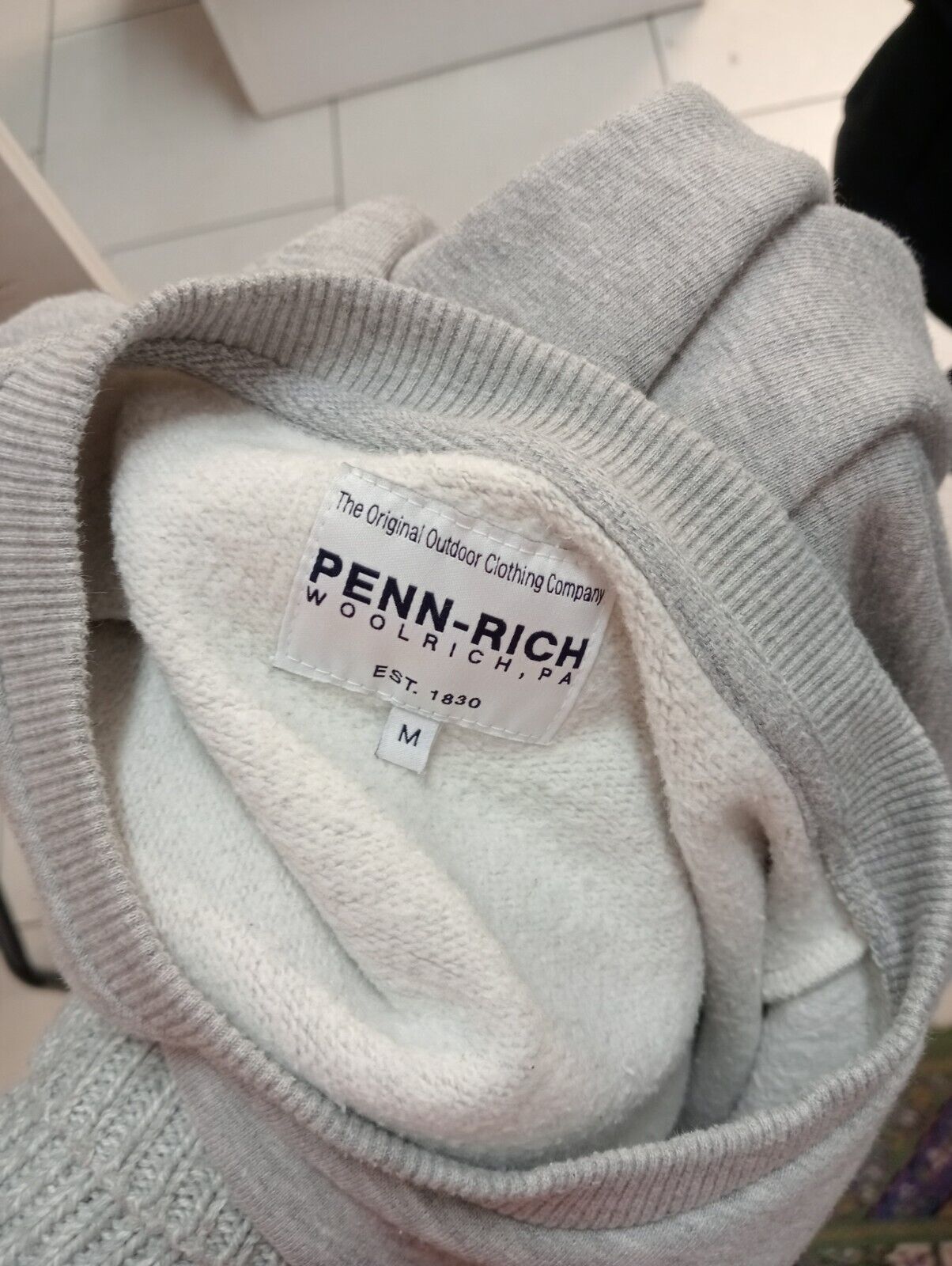 WOOLRICH PENN RICH FELPA MAGLIA UOMO Tg M MAN SWEATSHIRT CASUAL VINTAGE
