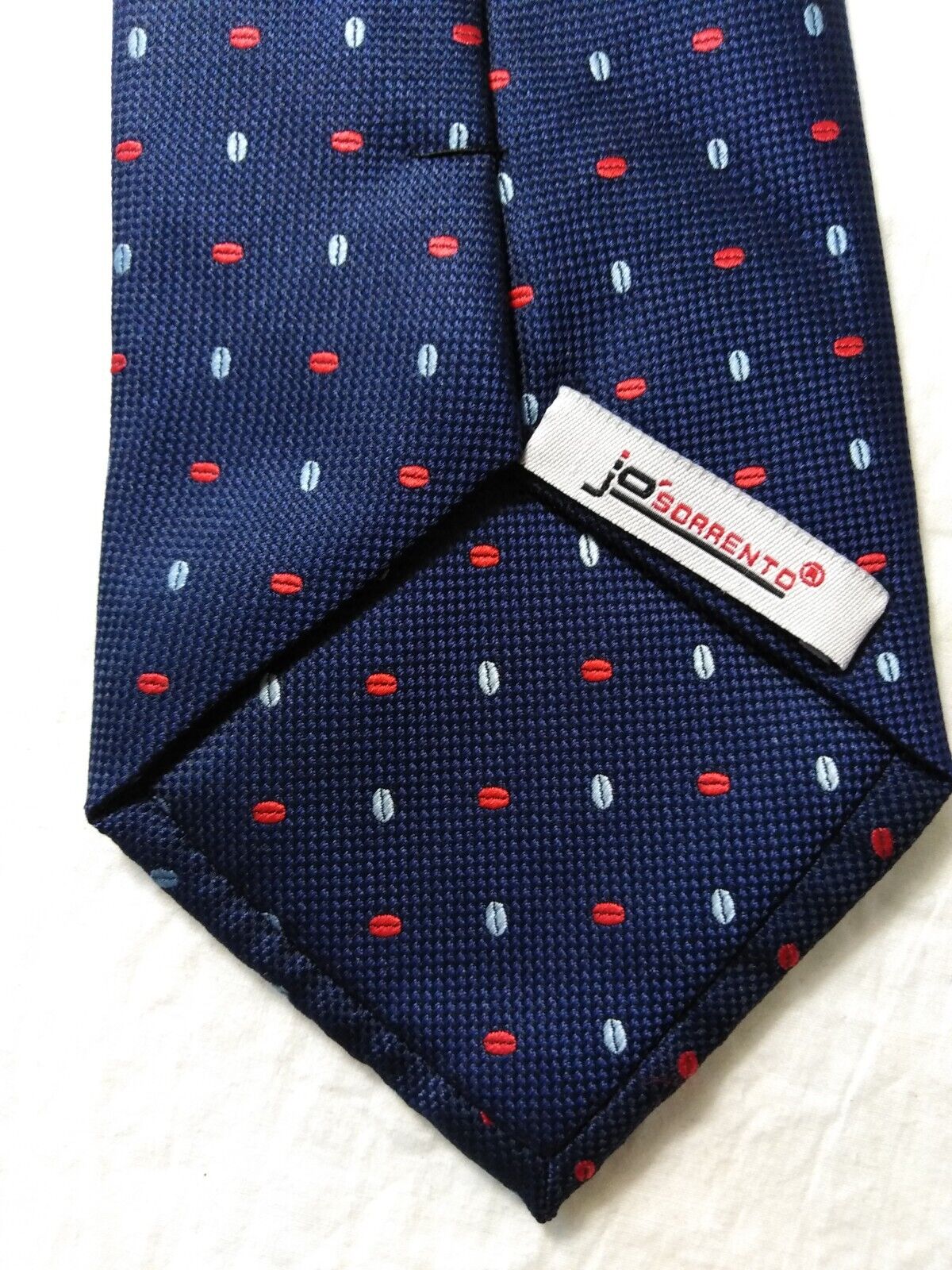 JO SORRENTO  100% SILK TIE SETA CRAVATTA SELF TIPPED NECKTIE MADE IN ITALY