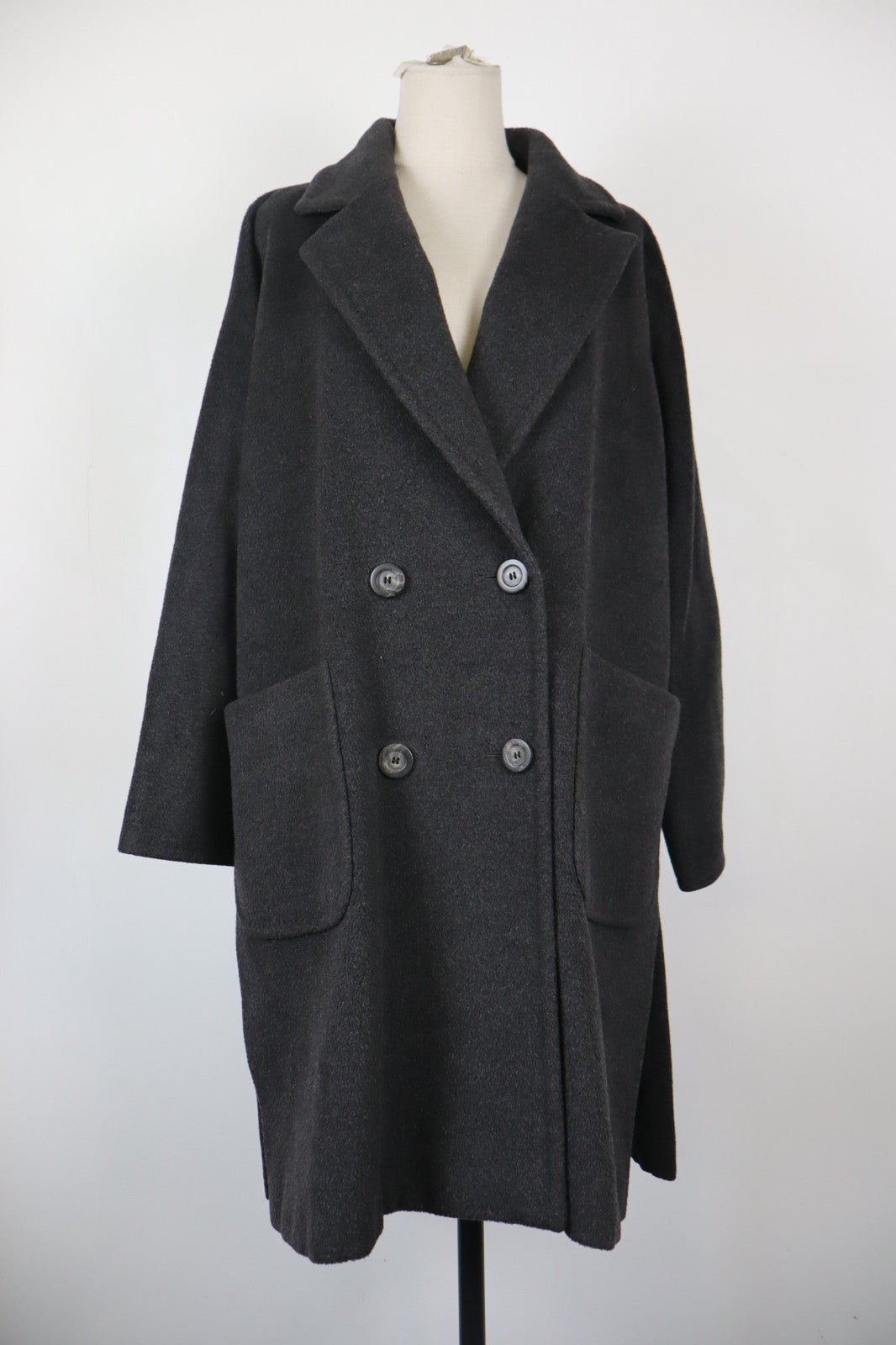 MAX MARA CAPPOTTO LANA GIACCA DONNA TG 40 WOMAN COAT VINTAGE CASUAL CASHMERE