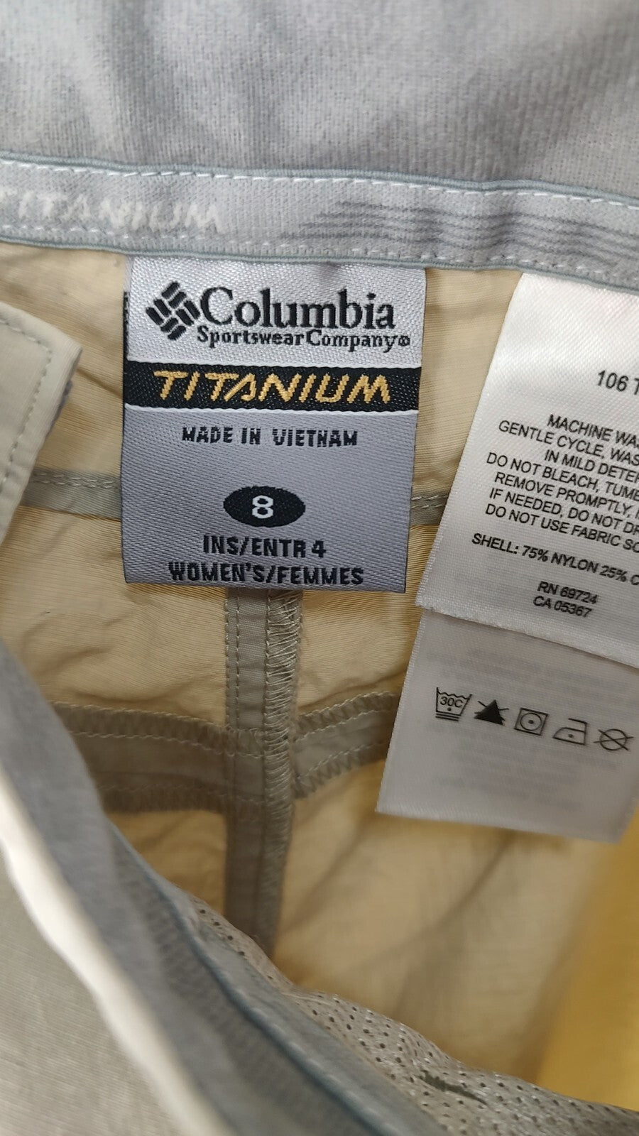 COLUMBIA PANTALONCINO DONNA TG 46 WOMEN PANTS SHORT VINTAGE