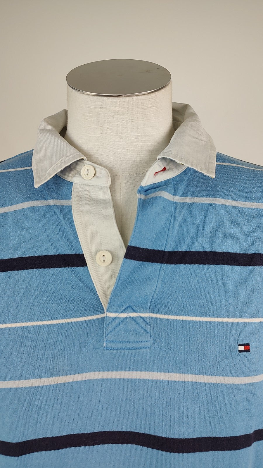 TOMMY HILFIGER MAGLIA UOMO TG L MAN POLO T-SHIRT CASUAL VINTAGE