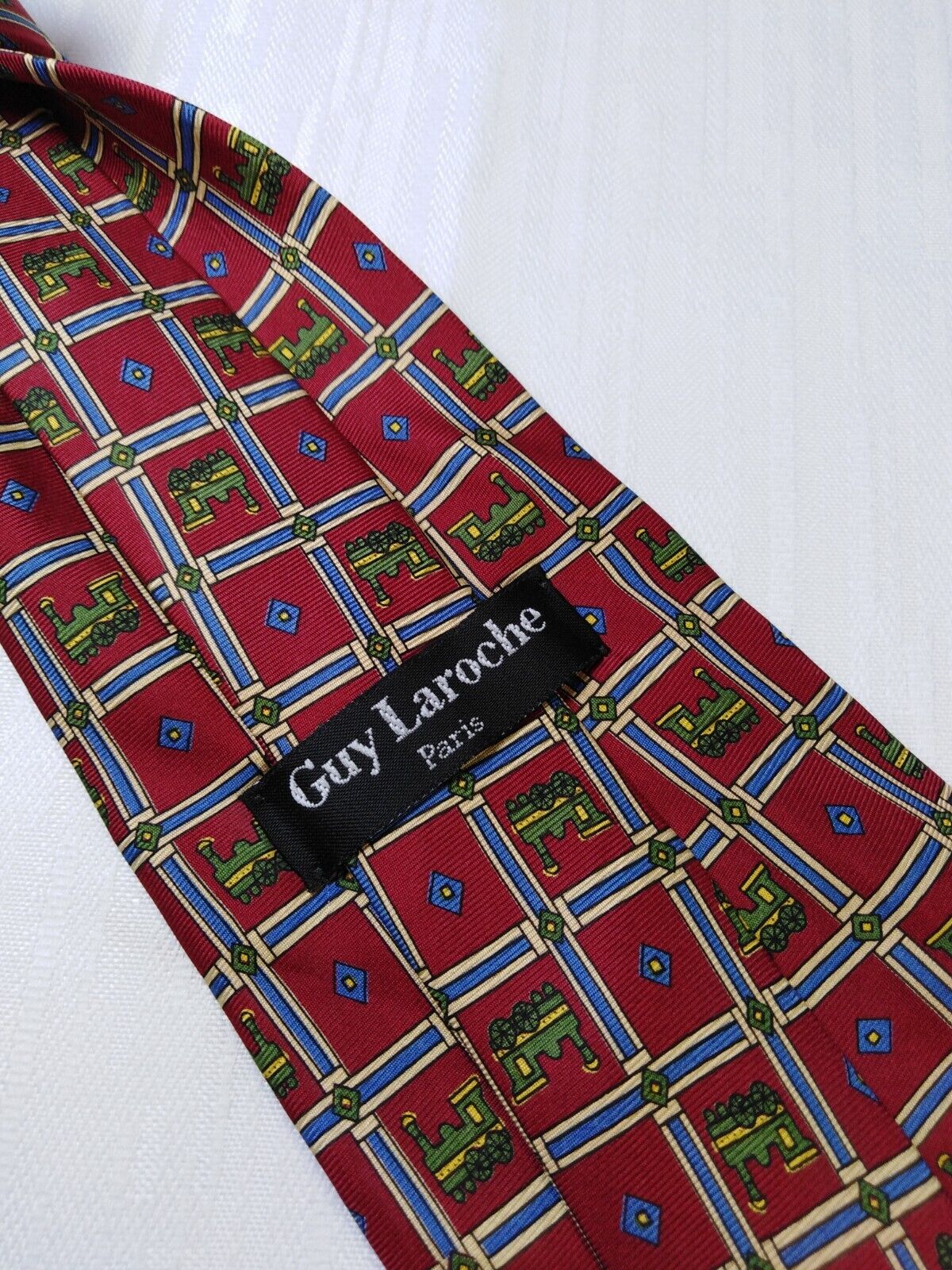 GUY LAROCHE 100% SILK TIE SETA CRAVATTA NECKTIE MADE IN ITALY CLASSIC