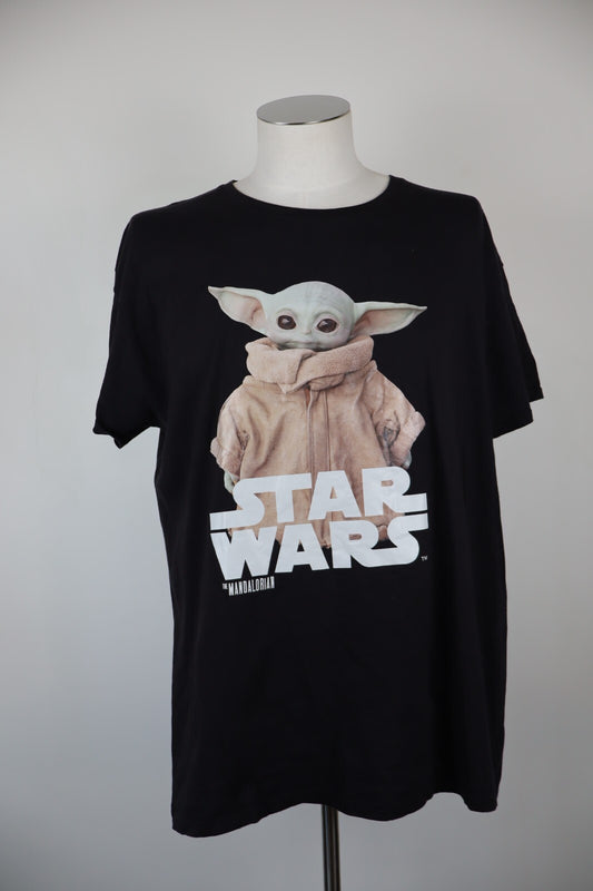 STAR WARS BABY YODA MAGLIA UOMO COTONE XL MAN T-SHIRT CASUAL MANDALORIAN