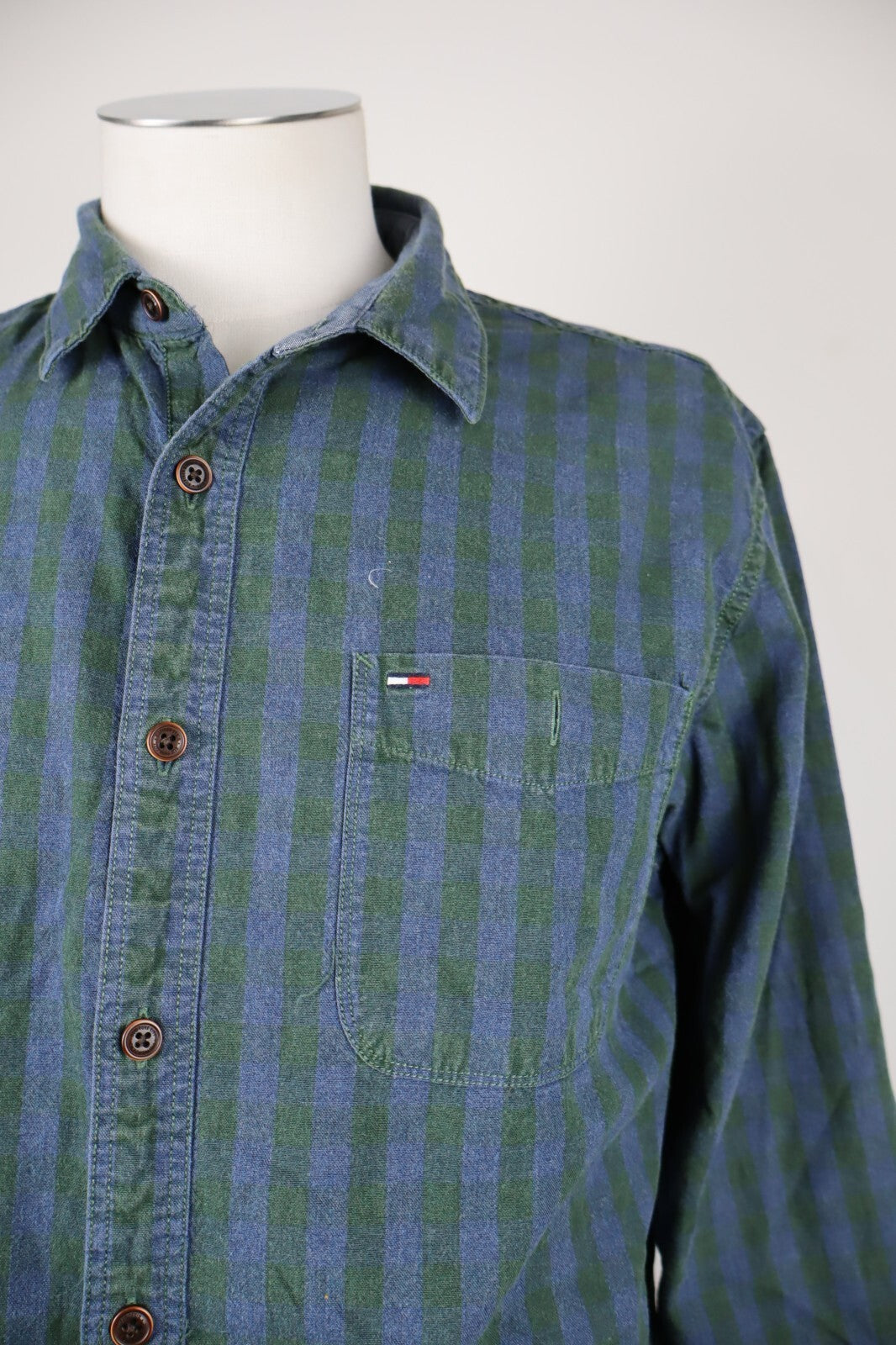 TOMMY HILFIGER CAMICIA SHIRT UOMO Tg XL MAN VINTAGE CASUAL COTONE COTTON