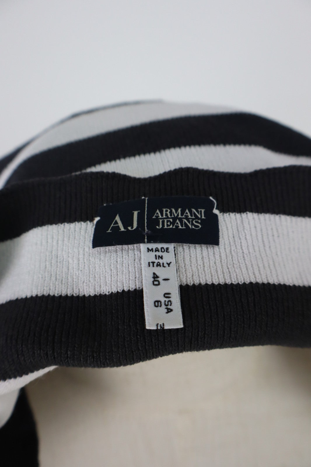 ARMANI JEANS MAGLIA DONNA TG. 40 WOMAN CASUAL VINTAGE T-SHIRT TOP A RIGHE