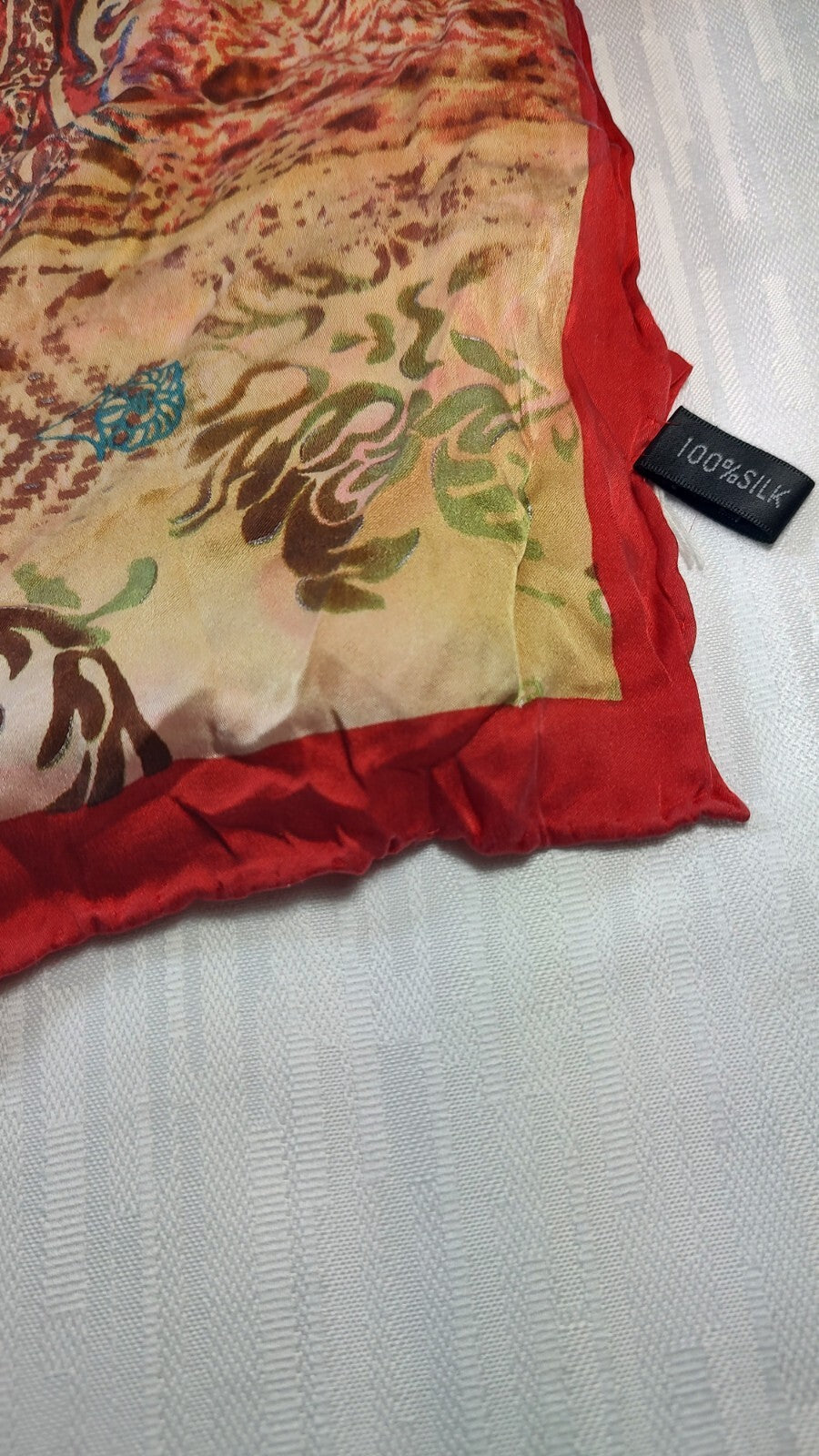 FOULARD 100% SILK SCARVES SCARF RECTANGLE SETA MADE IN ITALY