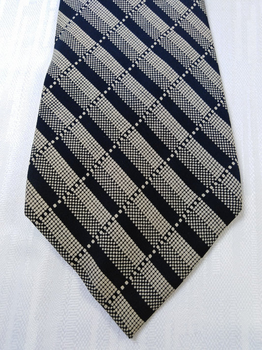 TINO COSMA 100% SETA SILK TIE CRAVATTA NECKTIE ITALY VINTAGE CLASSIC