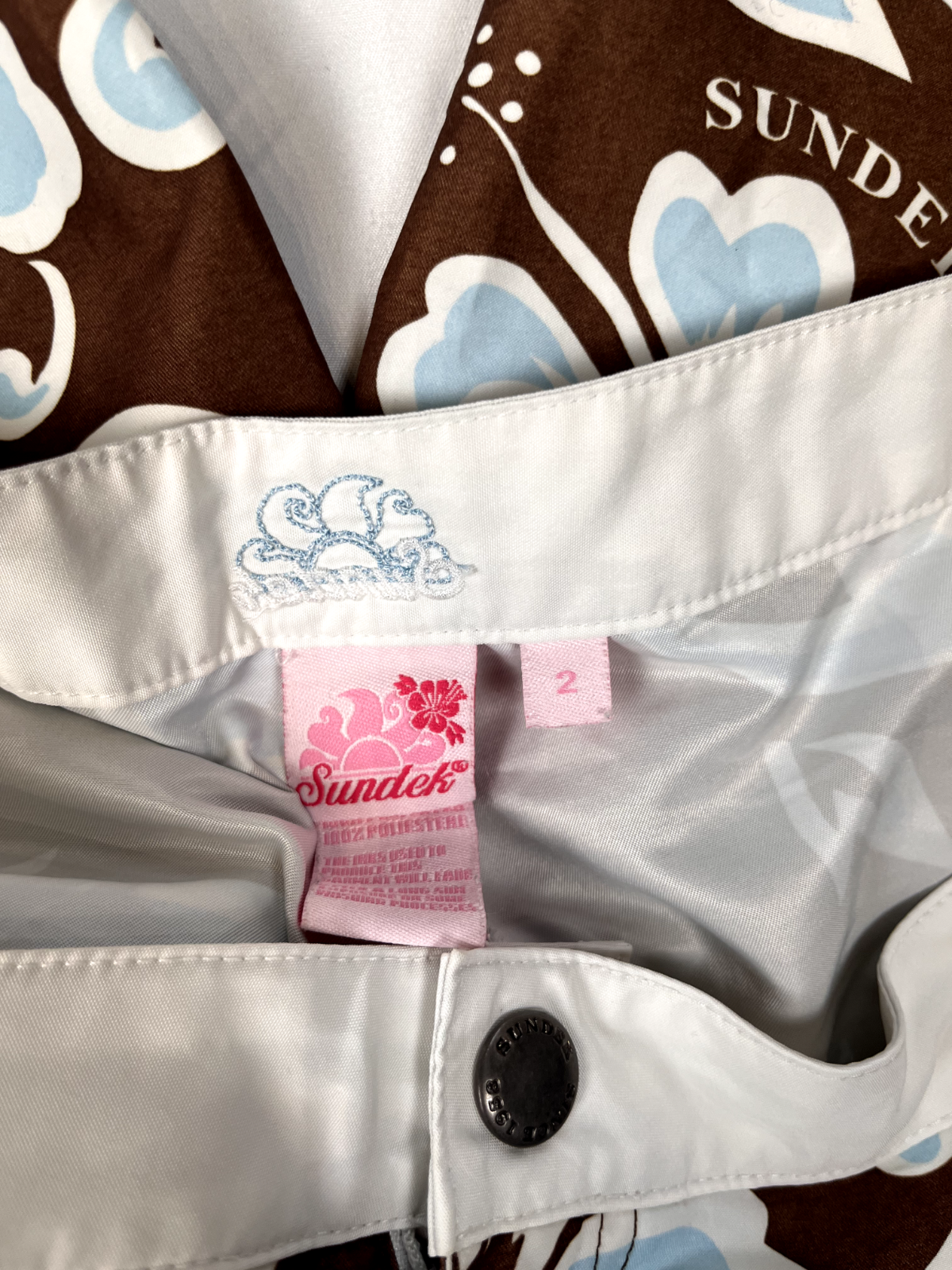 SUNDEK COSTUME PANTALONCINO MARE UOMO TG 2 MEN SWIMSUIT VINTAGE CASUAL