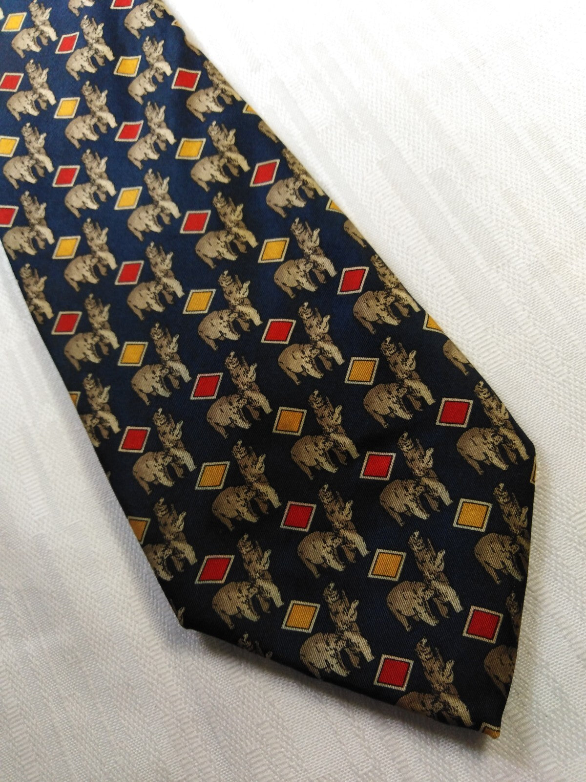 BARTON SILK TIE SETA CRAVATTA NECKTIE MADE IN ITALY VINTAGE