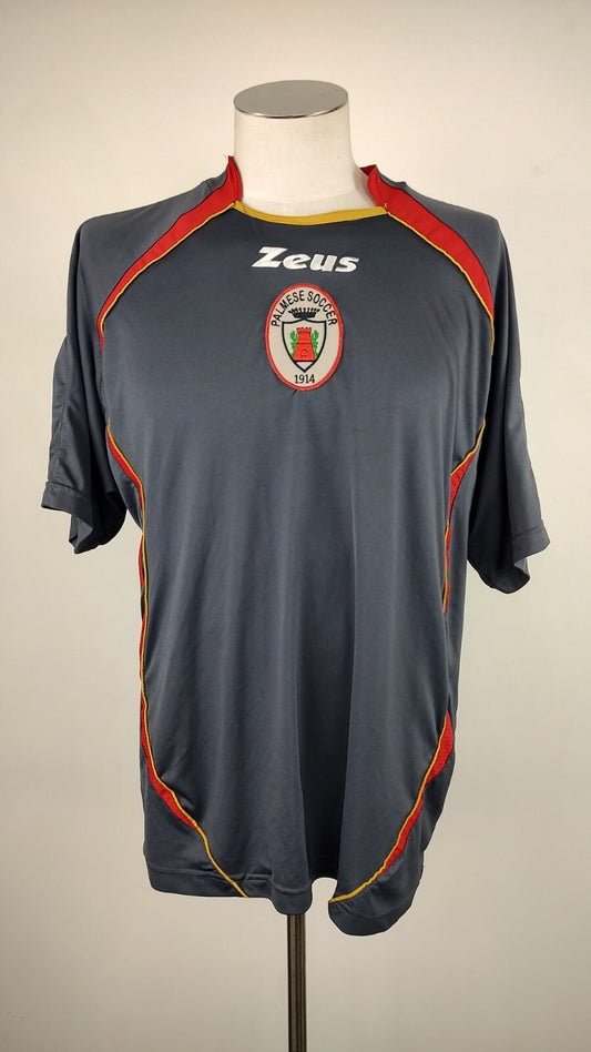 ZEUS PALMESE TRAINER MAGLIA CALCIO UOMO Tg XL SOCCER JERSEY TRIKOT VINTAGE