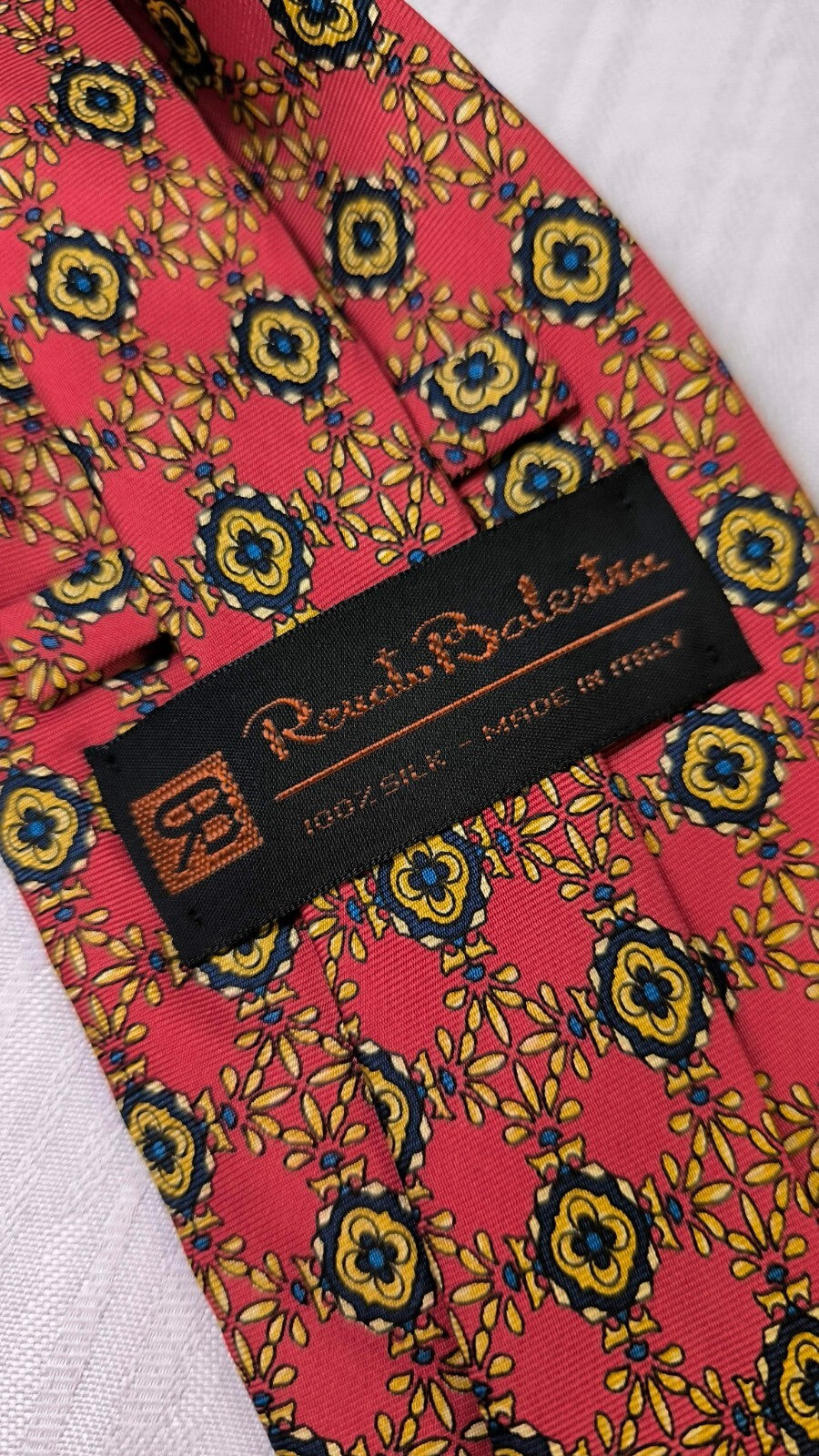 RENATO BALESTRA 100% SILK TIE SETA CRAVATTA NECKTIE MADE IN ITALY