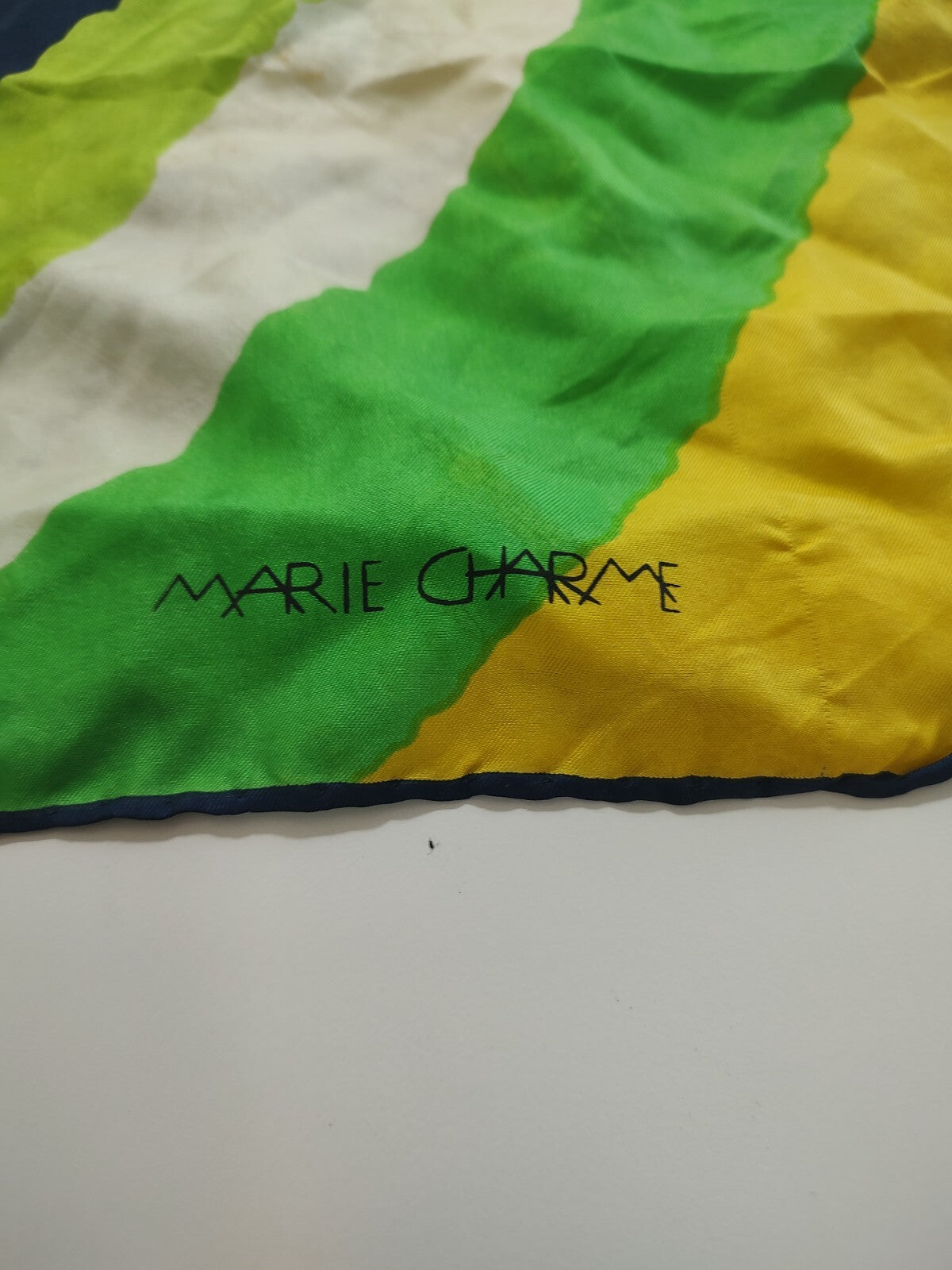 MARIE CHARME  FOULARD 100% SILK SCARVES SCARF RECTANGLE SETA MADE IN ITALY