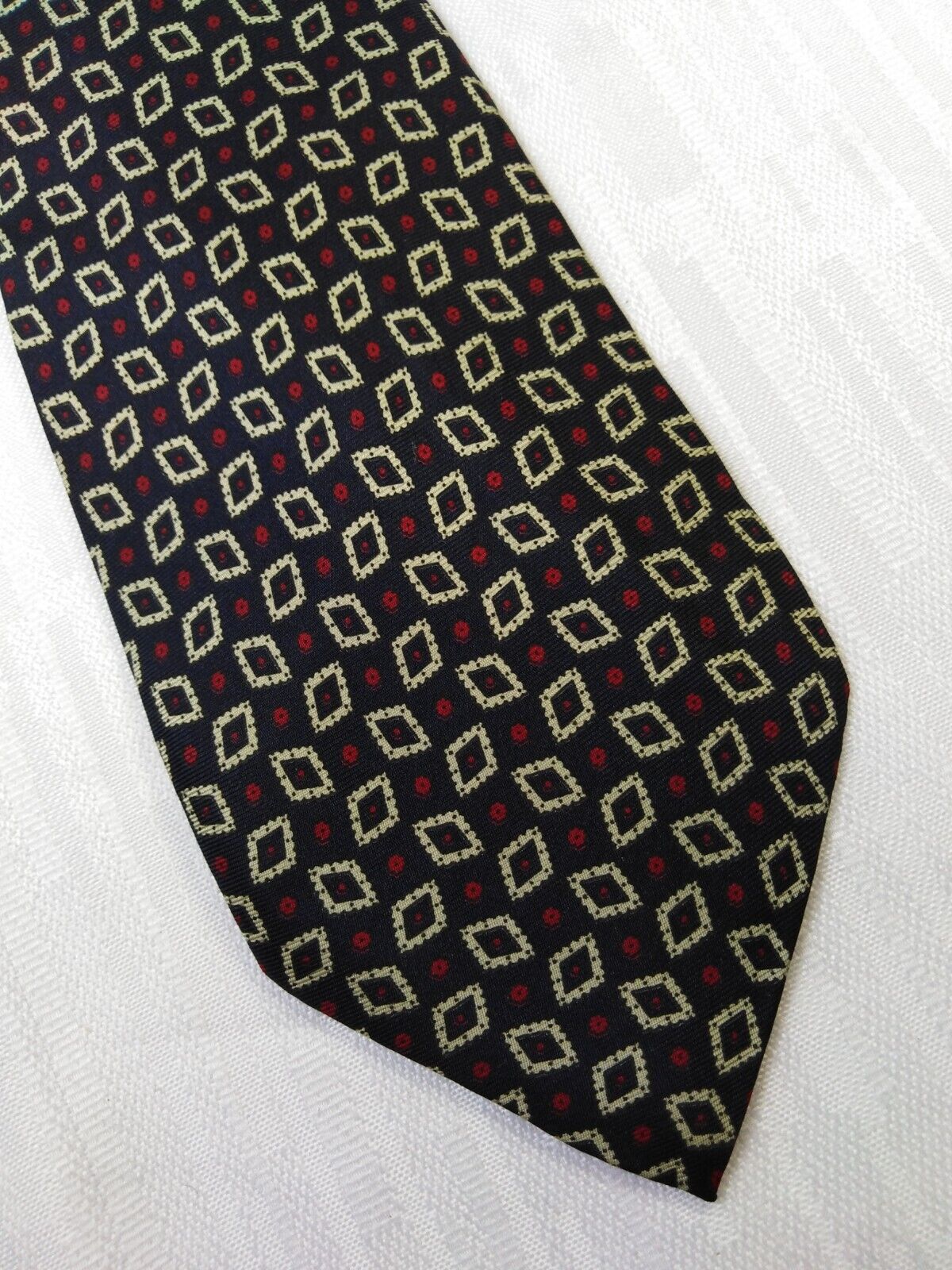 ROXY ROMA 100% SILK TIE SETA CRAVATTA NECKTIE MADE IN ITALY