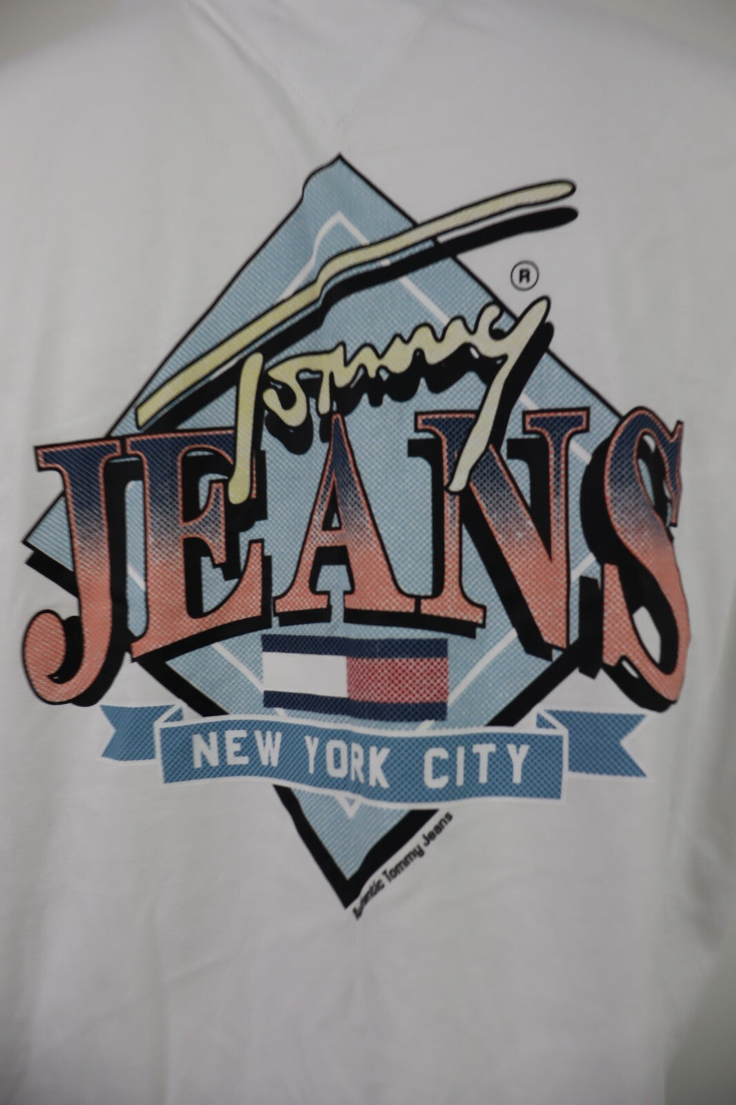 TOMMY JEANS HILFIGER MAGLIA UOMO COTONE TG. L MAN COTTON T- SHIRT CASUAL VINTAGE