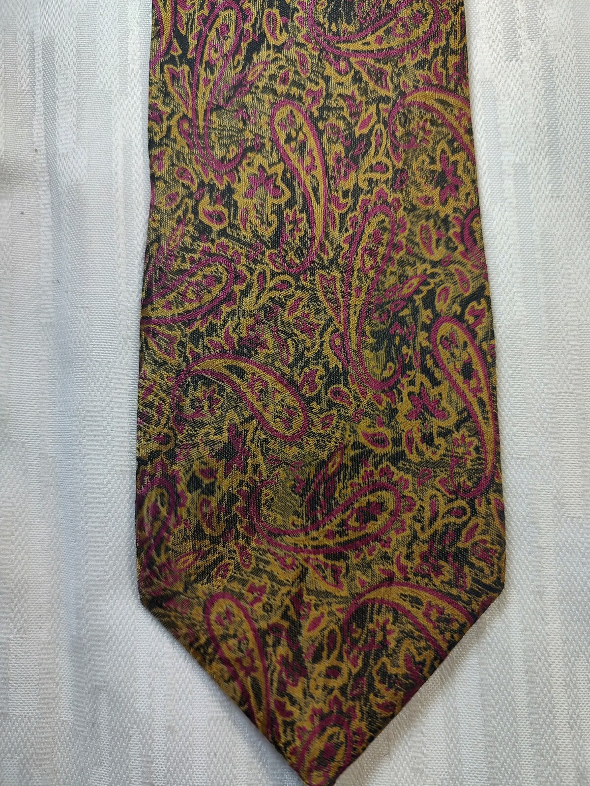 LONGCHAMP 100% SILK TIE SETA CRAVATTA NECKTIE MADE IN ITALY CLASSIC