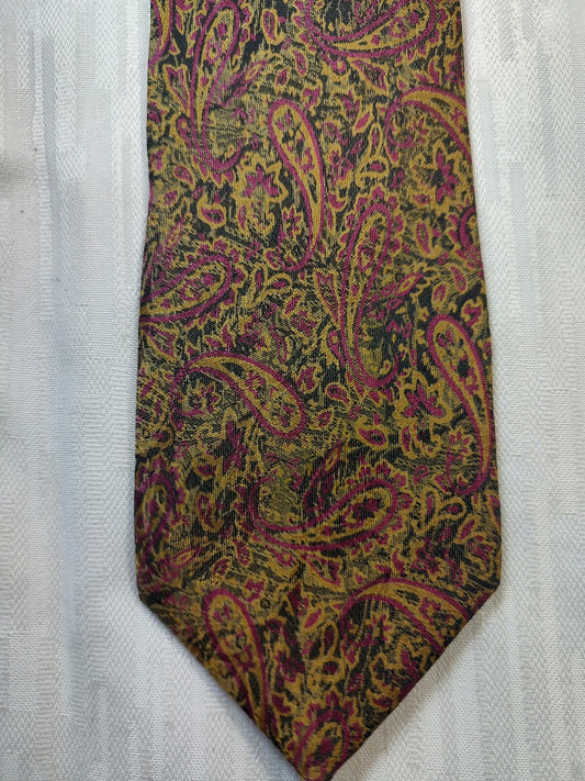 LONGCHAMP 100% SILK TIE SETA CRAVATTA NECKTIE MADE IN ITALY CLASSIC