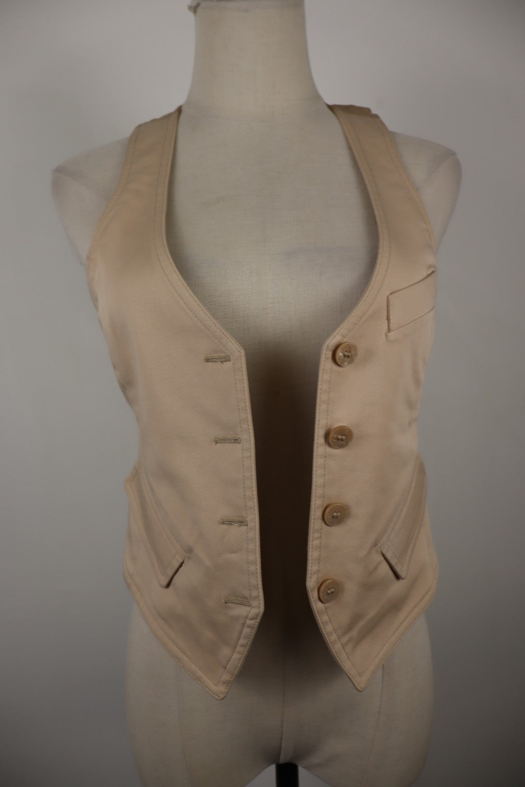 PATRIZIA PEPE SMANICATO GILET DONNA 40 WOMAN CASUAL VINTAGE JACKET SOTTOGIACCA