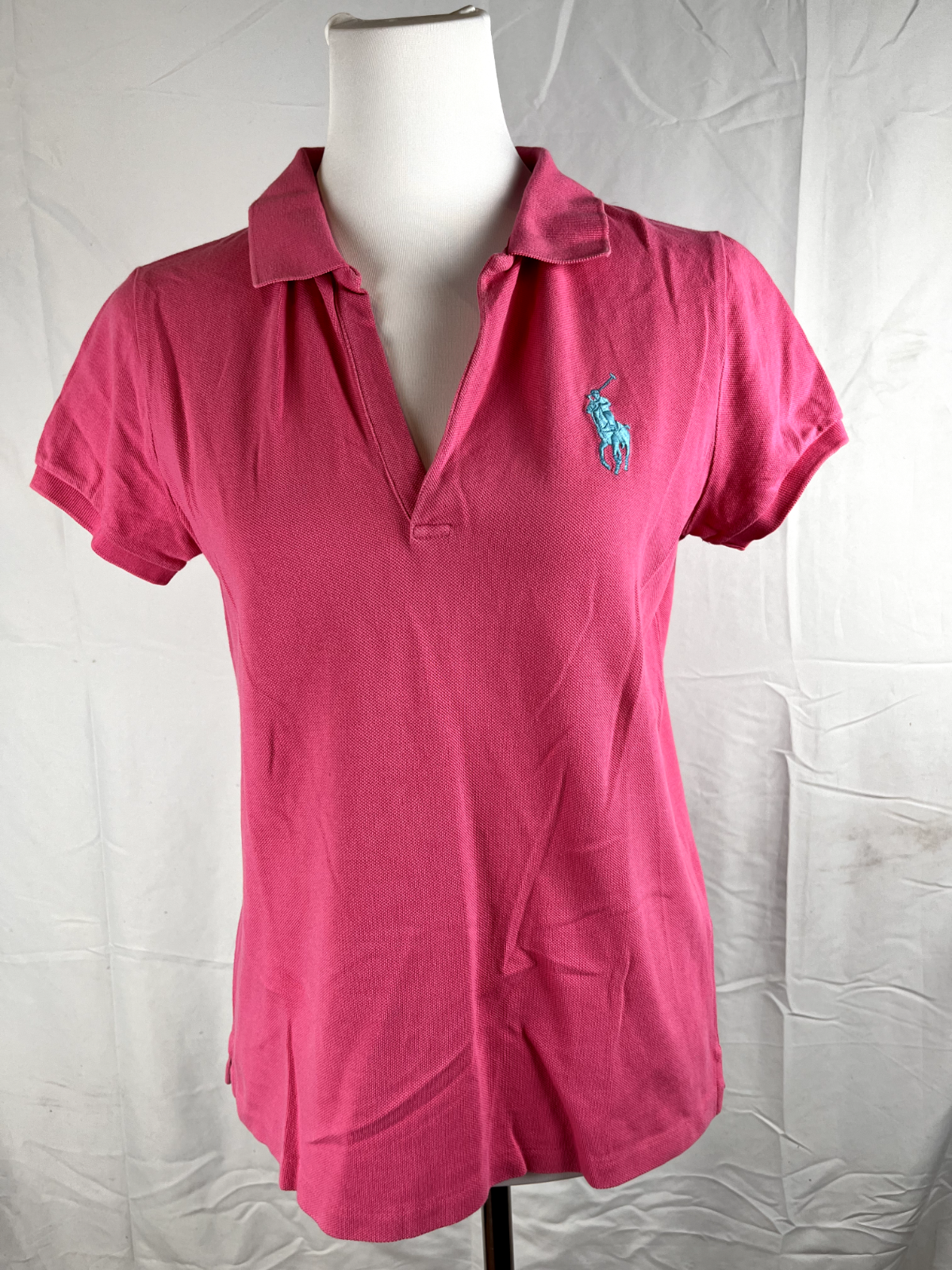 RALPH LAUREN POLO GOLF MAGLIA COTONE DONNA TG. L WOMAN CASUAL VINTAGE T-SHIRT
