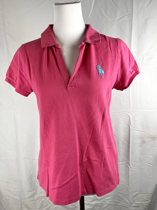 RALPH LAUREN POLO GOLF MAGLIA COTONE DONNA TG. L WOMAN CASUAL VINTAGE T-SHIRT