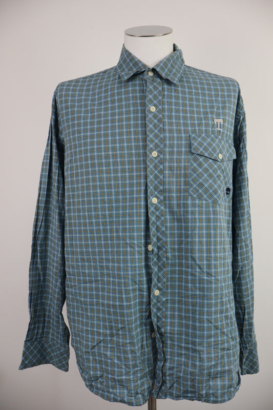 TIMBERLAND CAMICIA COTONE UOMO TG. XL MAN CASUAL VINTAGE SHIRT COTONE COTTON