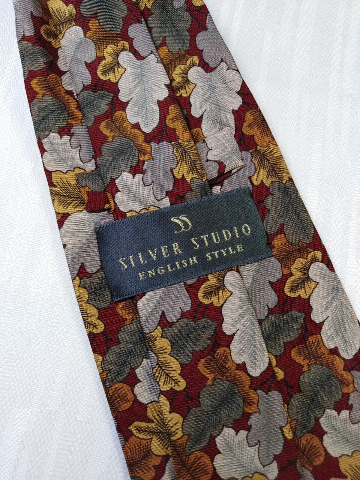SILVER STUDIO  100% SILK TIE SETA CRAVATTA NECKTIE GIAPPONE VINTAGE